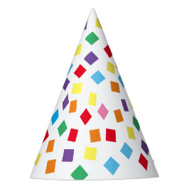 Chapeaux De Fêtes Casquette de la fête Rainbow Confetti