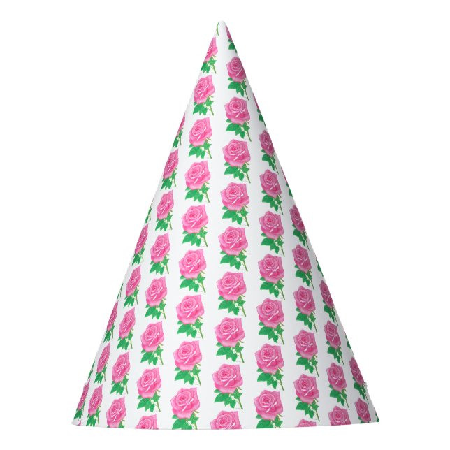 Chapeaux De Fêtes Casquette de la fête rose (Devant)