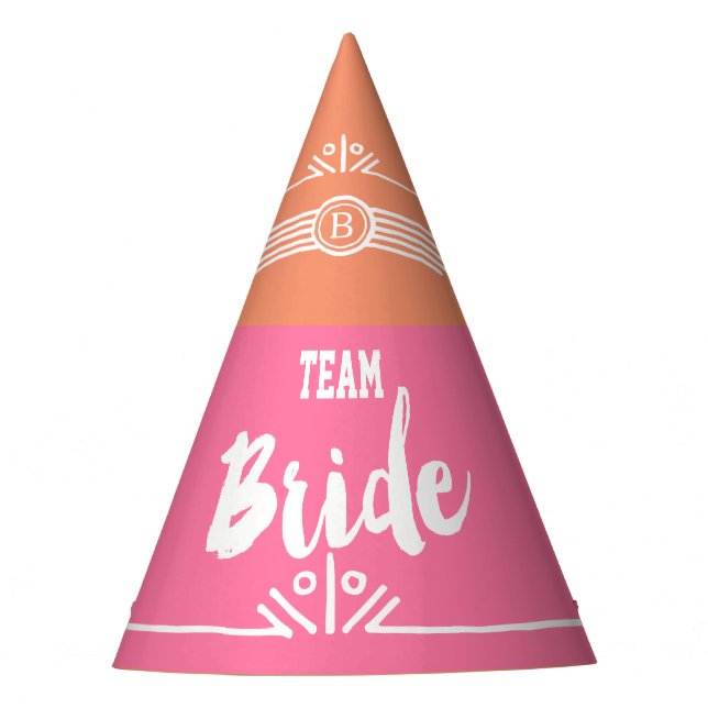 Chapeaux De Fêtes Casquette de la fête Team Bride (Devant)