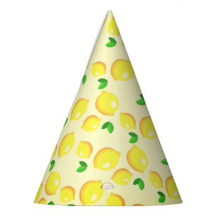 Chapeaux De Fêtes Casquette de la partie papier citron jaune