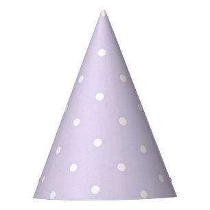 Chapeaux De Fêtes Casquette de la soirée Dots blancs Micro violet