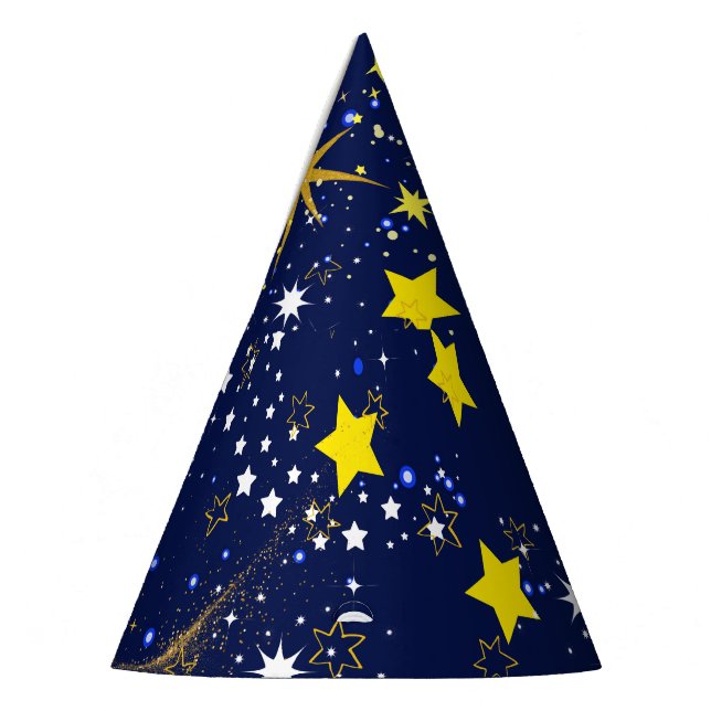 Chapeaux De Fêtes Casquette de la soirée étoilée bleu foncé (Gauche)
