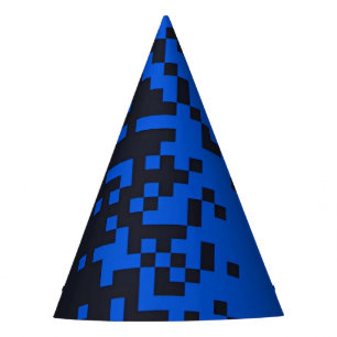 Chapeaux De Fêtes Casquette de la soirée Pixel Blue Chunky