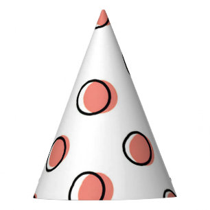 Chapeaux De Fêtes Casquette de la soirée Red Comic Dots