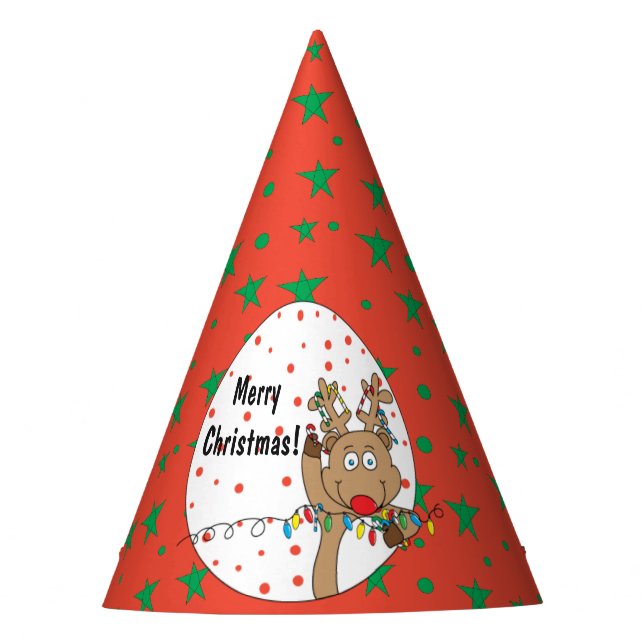 Chapeaux De Fêtes Casquette de Noël "Reindeer" (Devant)