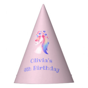 Chapeaux De Fêtes casquette de papier de fête de la licorne