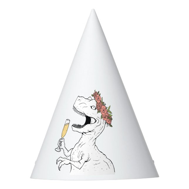 Chapeaux De Fêtes Casquette du Dinosaur Bridal Party (Devant)