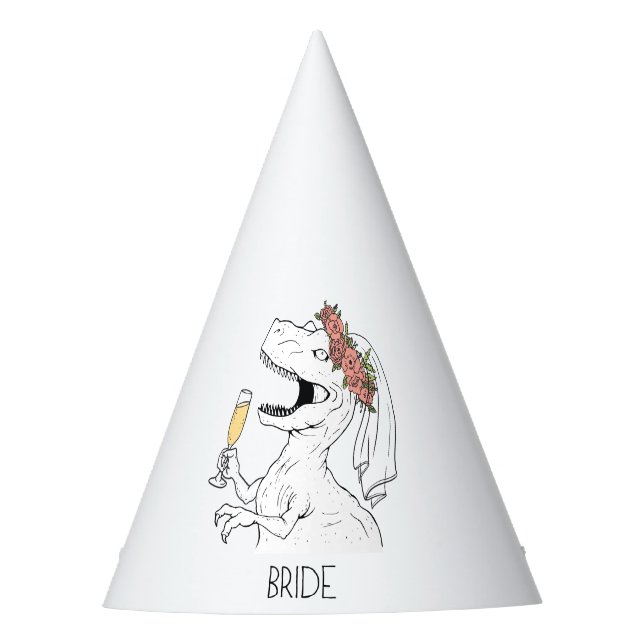 Chapeaux De Fêtes Casquette du Dinosaur Bride Party (Devant)