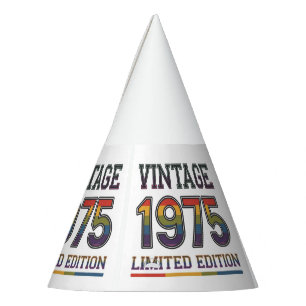 Chapeaux De Fêtes Casquette du groupe de papier vintage de 1975