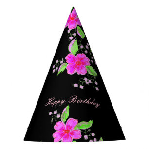 Chapeaux De Fêtes Casquette du parti du Livre noir rose