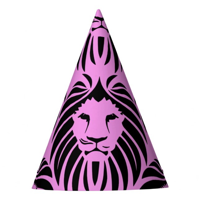 Chapeaux De Fêtes Casquette du parti Lion rose (Devant)