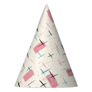 Chapeaux De Fêtes Casquette du parti Motif rétro-atomique rose