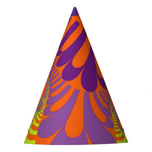 Chapeaux De Fêtes Casquette du parti Orange Purple Mod