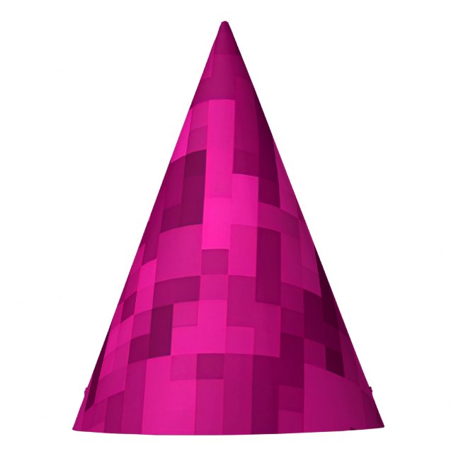 Chapeaux De Fêtes Casquette du parti Pixel Rose (Devant)