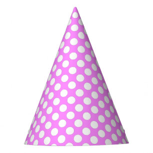 Chapeaux De Fêtes Casquette du parti Polka Dot Rose