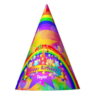 Chapeaux De Fêtes Casquette du Parti psychédélique arc-en-ciel HAMbW