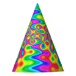 Chapeaux De Fêtes Casquette du Parti psychédélique coloré