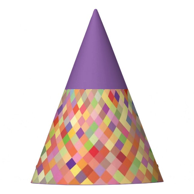 Chapeaux De Fêtes Casquette du parti Purple Harlequin (Devant)