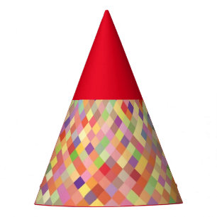 Chapeaux De Fêtes Casquette du parti Red Harlequin