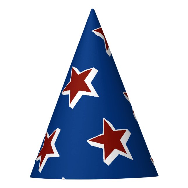 Chapeaux De Fêtes Casquette du parti rouge, blanc et bleu (Devant)