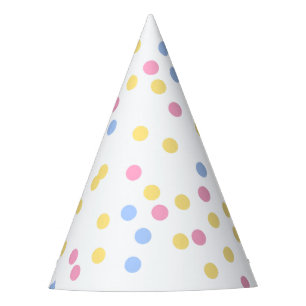 Chapeaux De Fêtes Casquette en pastel de partie de confettis