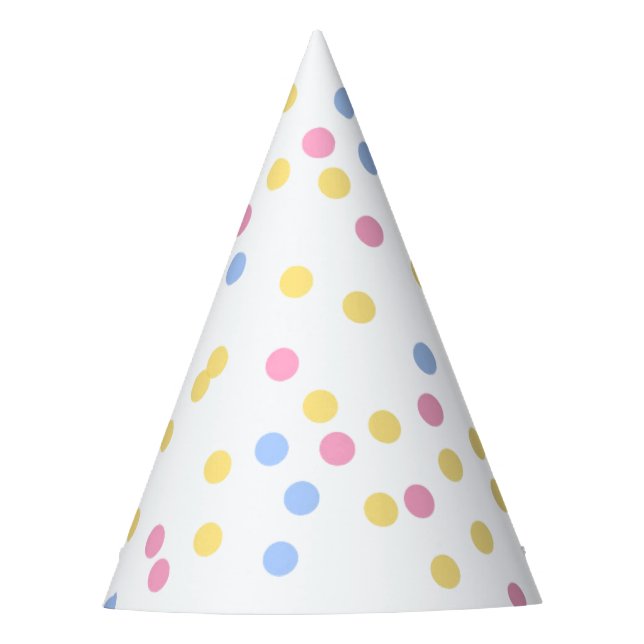 Chapeaux De Fêtes Casquette en pastel de partie de confettis (Devant)