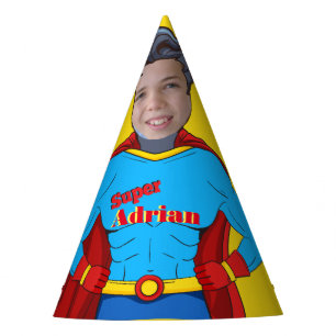 Chapeaux De Fêtes Casquette papier Superhero Anniversaire