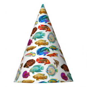 Chapeaux De Fêtes Casquette tropical de partie de poissons