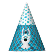 Casquettes bleus de fête d'anniversaire d'Aqua de