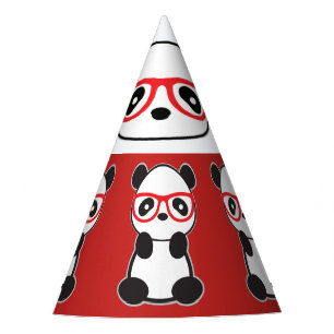 Chapeaux De Fêtes Casquettes d'anniversaire d'ours panda - ours de