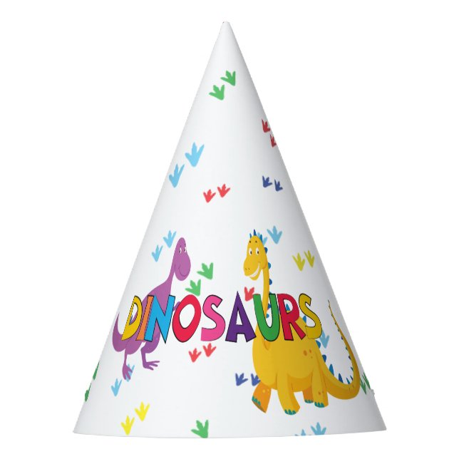 Chapeaux De Fêtes Casquettes de fête d'anniversaire de dinosaure (Devant)