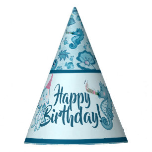 Chapeaux De Fêtes Casquettes de la fête d'anniversaire Sea Life