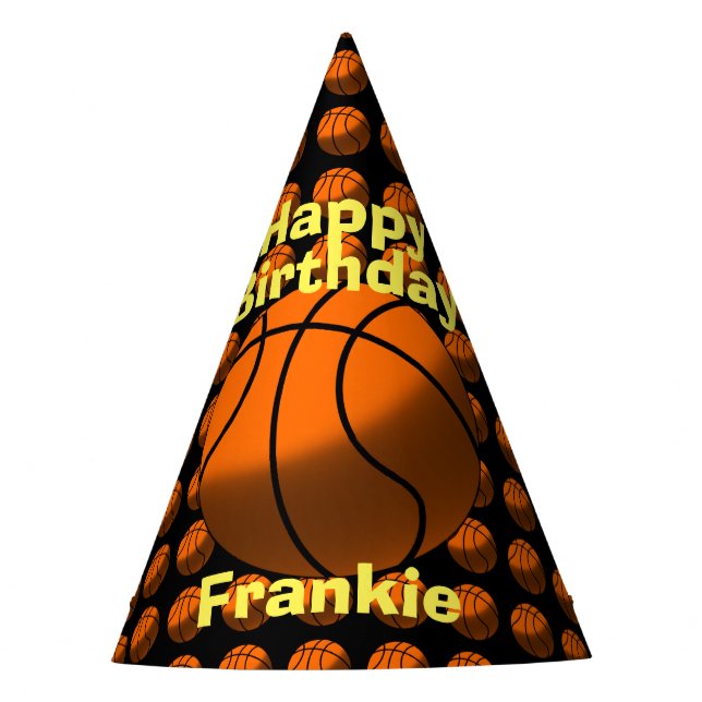 Chapeaux De Fêtes Casquettes de papier de basket-ball (Devant)