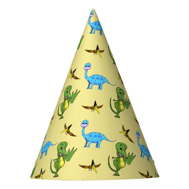 Chapeaux De Fêtes Casquettes de partie de dinosaures (Devant)