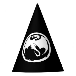 Chapeaux De Fêtes Casquettes noirs du White Dragon