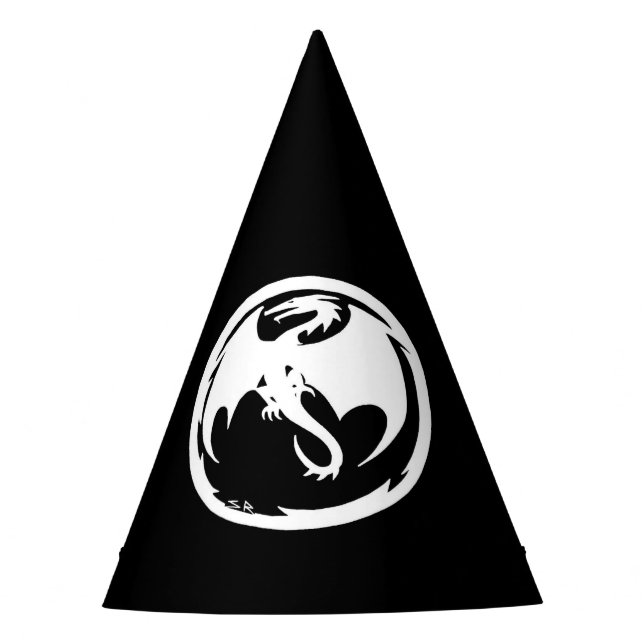 Chapeaux De Fêtes Casquettes noirs du White Dragon (Devant)