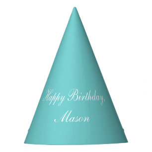 Chapeaux De Fêtes Casquettes turquoises de partie de joyeux