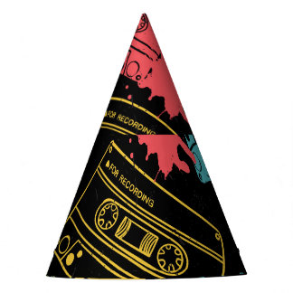 Chapeaux De Fêtes Cassettes Cool style années 90