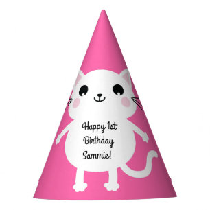 Chapeaux De Fêtes Cat Kid's Birthday Party Cute Kitty