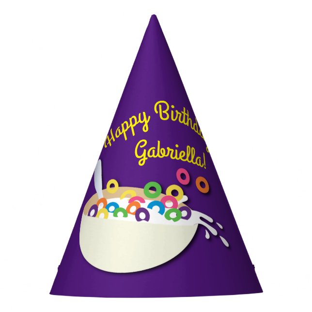 Chapeaux De Fêtes Cereal Bowl Slepover fête d'anniversaire (Devant)
