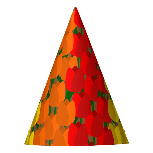 Chapeaux De Fêtes Champ de tulipe d'été (Devant)