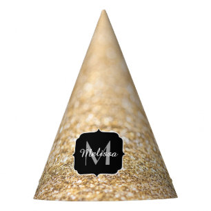 Chapeaux De Fêtes Champagne or fausse parties scintillant scintille