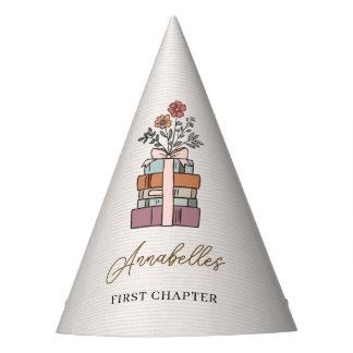 Chapeaux De Fêtes Chapitre un Premier Livre de Naissance Thème Fille