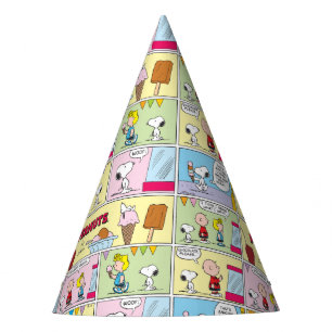 Chapeaux De Fêtes Charlie Brown, Snoopy & Sally   Crème glacée