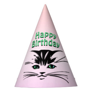 Chapeaux De Fêtes Chat à oeil vert