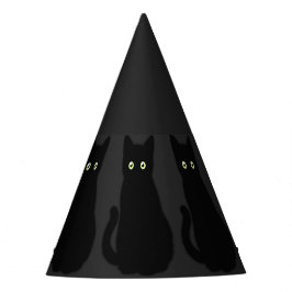 Chapeaux De Fêtes Chat noir, chaton mignon, plaisir spottaculaire