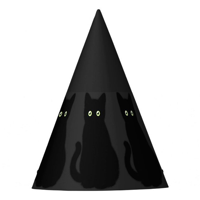 Chapeaux De Fêtes Chat noir, chaton mignon, plaisir spottaculaire (Devant)