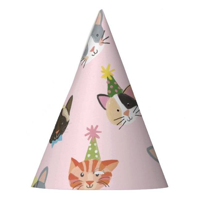 Chapeaux De Fêtes Chat-Tastic Purrfect Anniversaire (Gauche)
