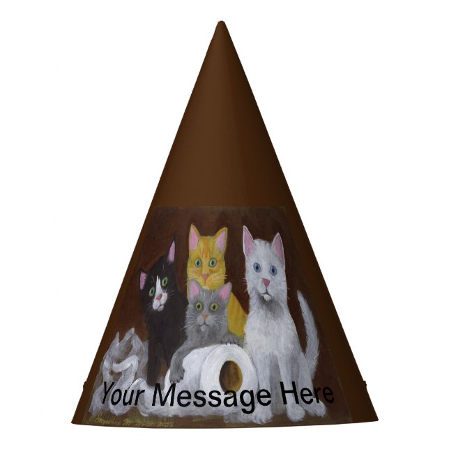 Chapeaux De Fêtes Chatons Joueurs (Devant)