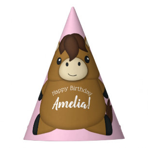Chapeaux De Fêtes Cheval Anniversaire Pink